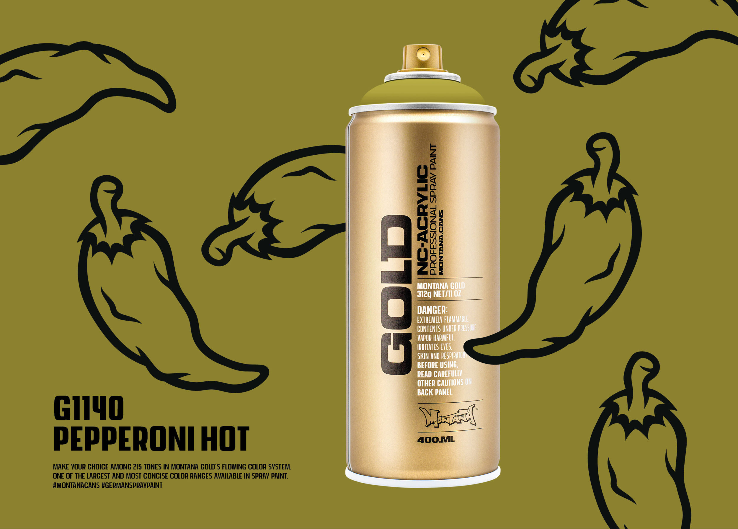 MONTANA GOLD COLORS – MONTANA GOLD ARTIST SPRAY PAINT