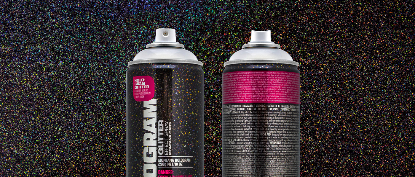 NEW MONTANA HOLOGRAM GLITTER EFFECT SPRAY