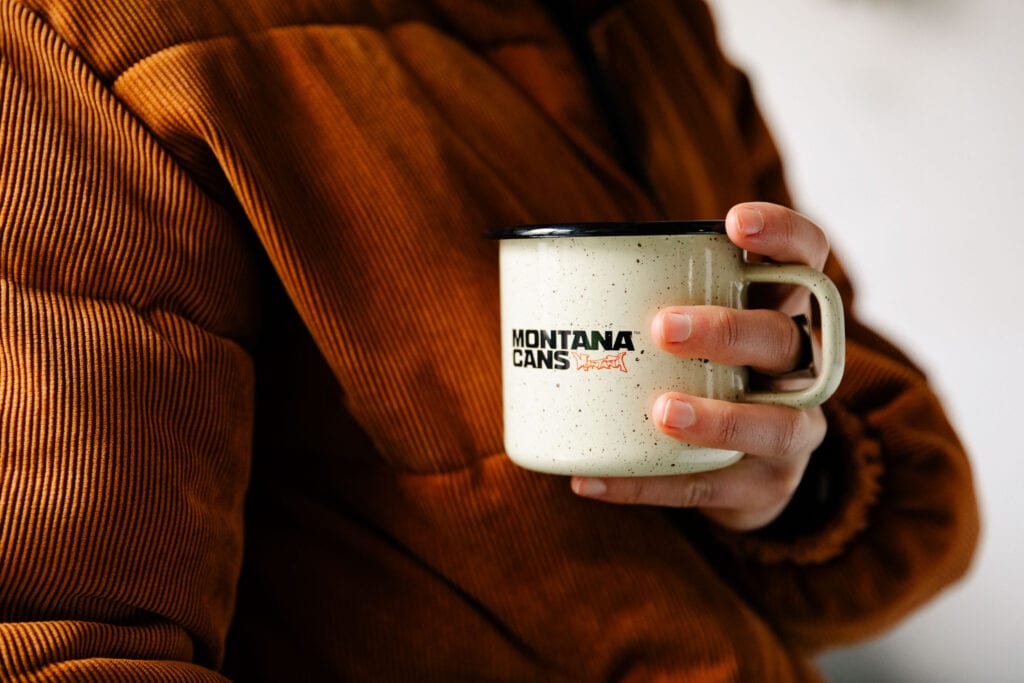 The Montana Cans Enamel Mug „TYPO LOGO” now available